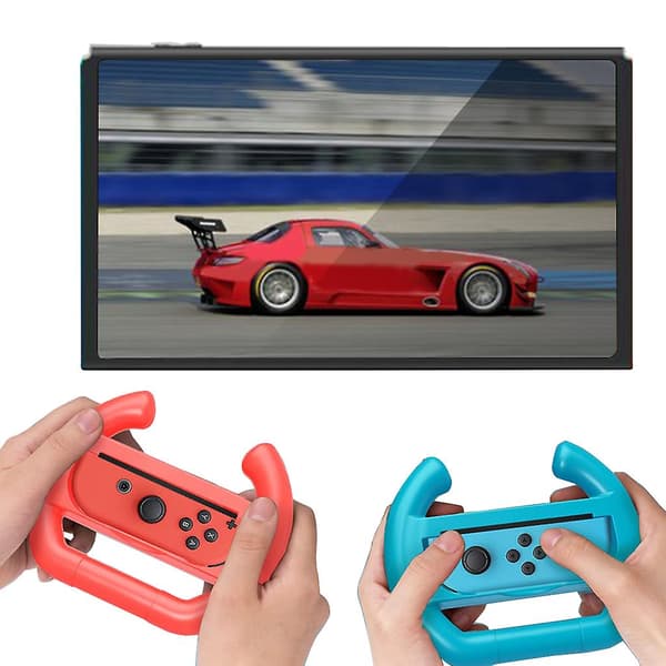 För Switch/swicth Oled Racing Ratt Styrtillbehör (Vit)