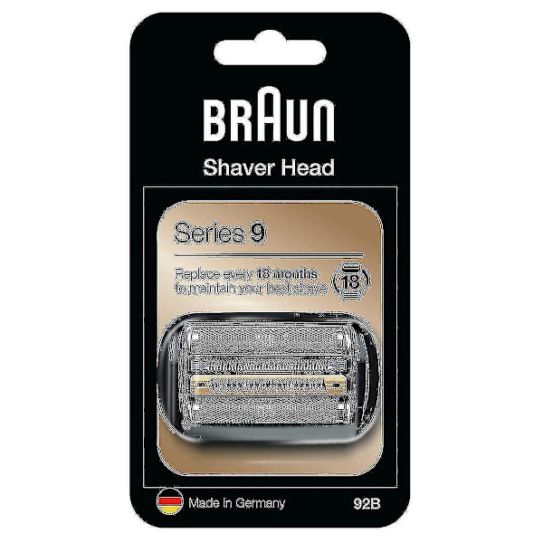 Ersättningskassett för rakblad i svart till rakapparater i Braun 92B Series 9