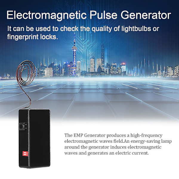 Multifunktionell högfrekvens EMP-generator elektromagnetisk pulsgenerator fingeravtryckslåsdetektor glödlampsdetektor