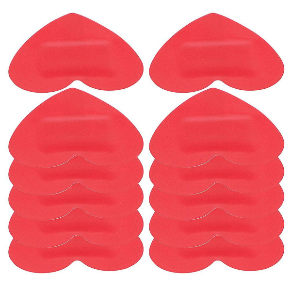 30 STK Sårklæbende bandage Hjerteform Sårplejebeskyttelsesbandage Førstehjælpsbandage (3.80X3.20X0.10CM, rød)
