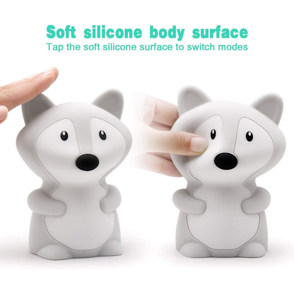 Fox nattlampor/silikonlampor/flickors nattlampor/barnrumslampor/sovrum