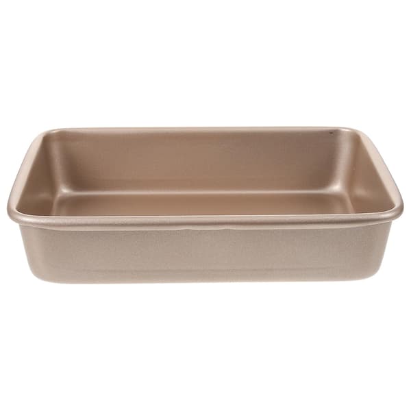Rektangulær bageform rektangulær kage kiks bageform genanvendelig bageform (22.00X17.00X4.50CM, som vist på billedet)
