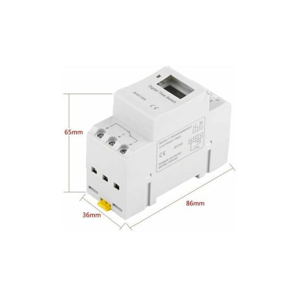 LCD-timer, veckovis elektronisk timer, digital timerbrytare 15A(220V)