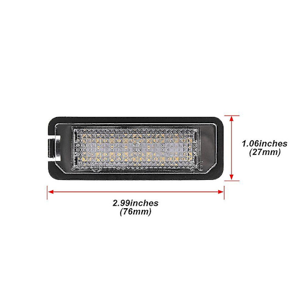 2 st LED-skyltbelysning för Porsche 911 Carrera Targa 987 Boxster Cayman 958 Cayman 987 981 958 Macan 95b Boxster Spyder