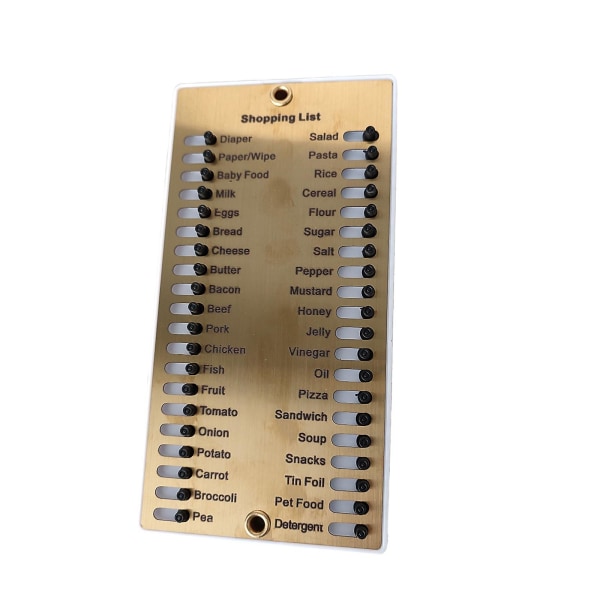Splinterny Otvok metal indkøbsliste, 2024 ny indkøbsliste Memory Reminder Board, Genanvendelig indkøbsliste, gave til familie, ven