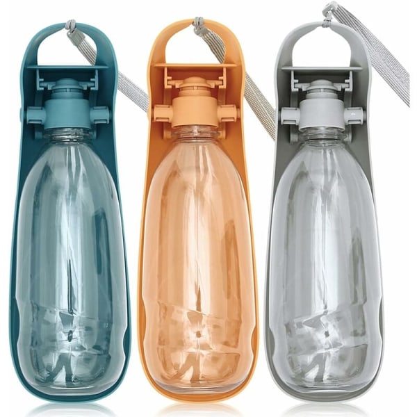 Vattenflaska för hundar, Vattenflaska för hundpromenader, Vattenflaska för hundar, Hopvikbar reseflaska, Vattenflaska för hundar, 550 ml, Stor kapacitet, ABS-vask