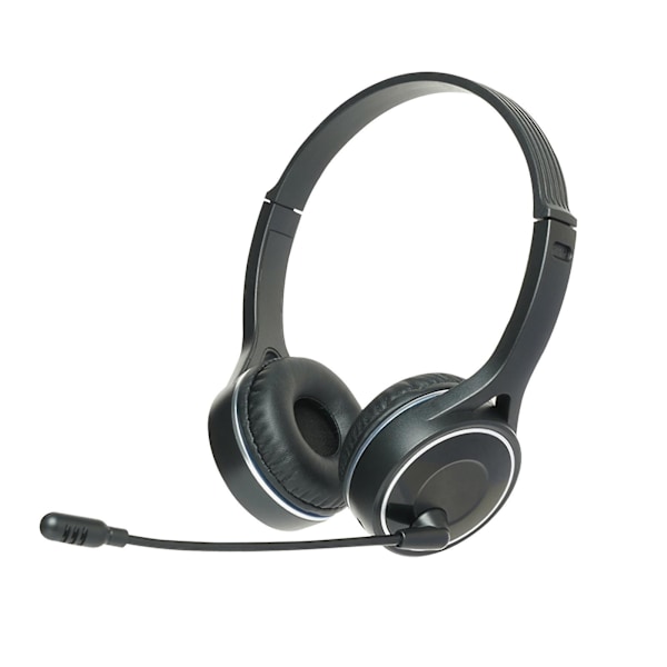 5.1 Hörlurar Trådlösa Bluetooth Hörlurar, All-Rar Tung Bas Plug-In-kort, 8-segments Infällbar Plug-In-kabel Med Svanhalsmikrofon（Svart）