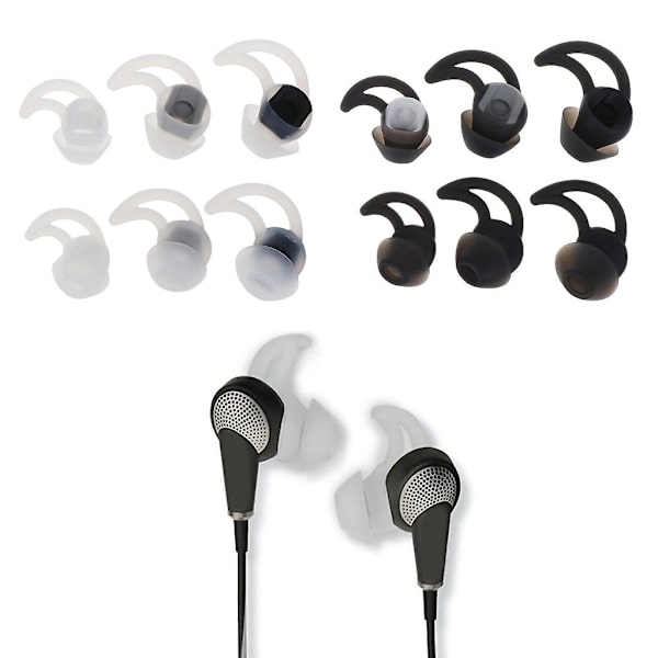 Silikonöronskydd för Bose Sound Sport-hörlurar Qc20 Qc30-hörlurar (vit)