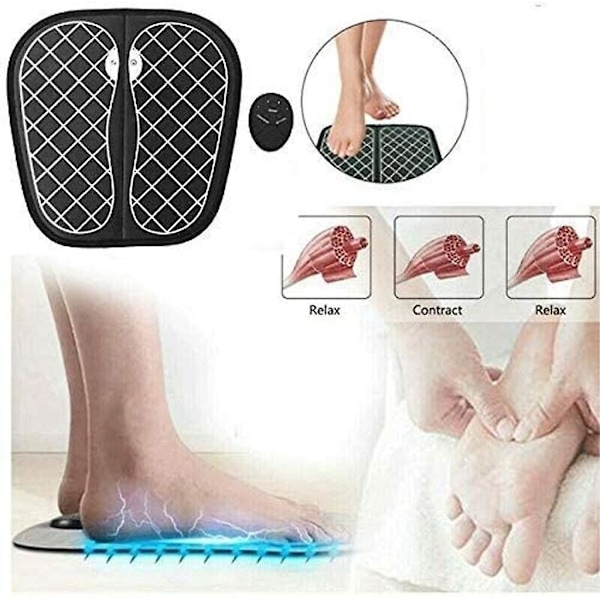 Foot Stim Pro Fysioterapi Massage Måtte Foldbar Bærbar Elektrisk