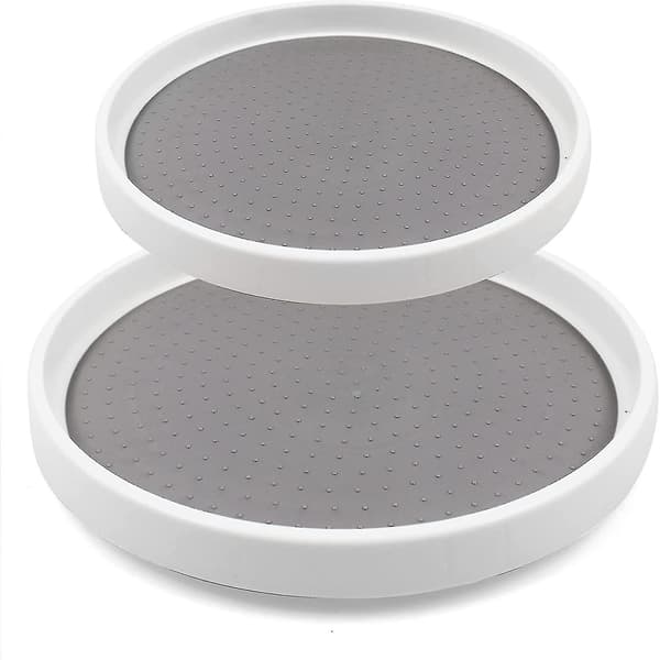 2-pack kryddställ, kryddkarusell, kryddställsskåp, plastkryddkarusell