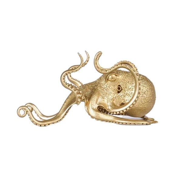 Universal Octopus Mobiltelefon Pennholder Brakett Stativ Skrivebord Skrivebord Metalldekor（Gull）