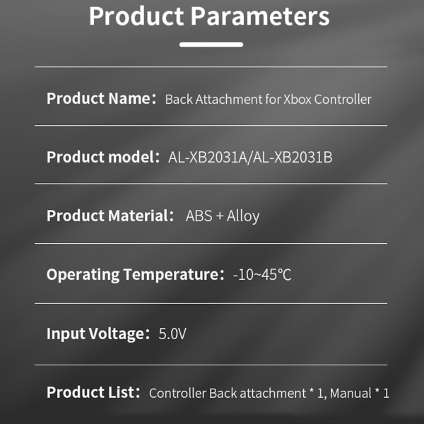 Kontroll bakre expander med 3,5 mm hörlursljudport för Xb One/Series SX (för Xbox Series)