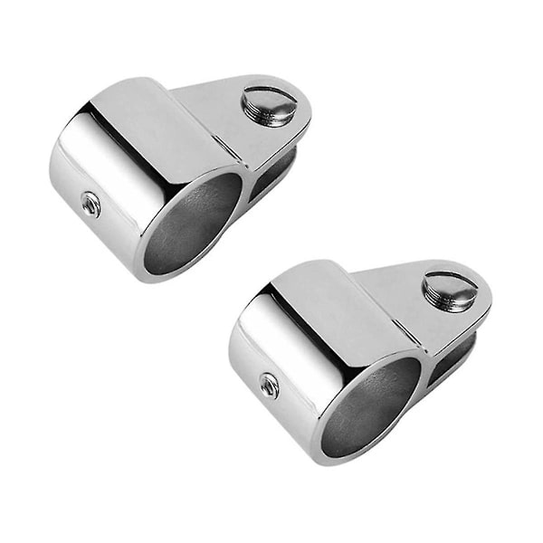 2 stk Bimini Top Jaw Slide Marine Båt Hardware Fitting 316 Rustfritt Stål Innvendig Dia 1 Tomme 25,4m（Sølv）