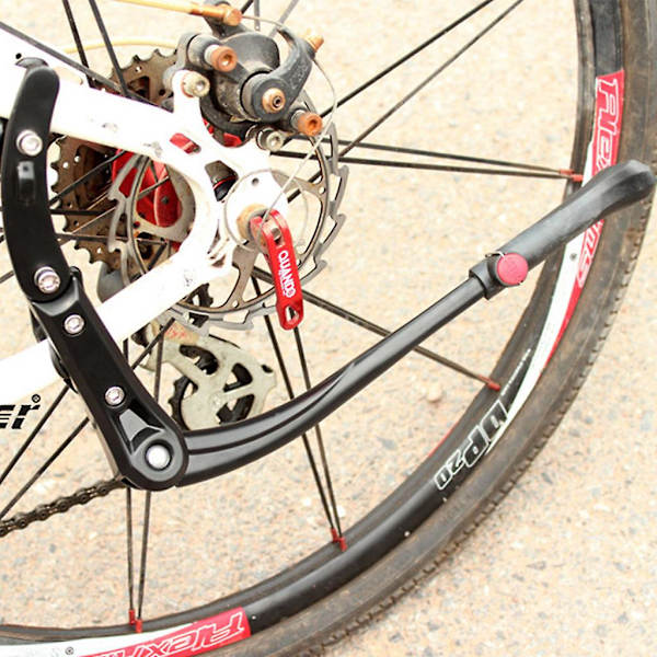 Justerbart cykelstöd för mountainbike, bakmonterat cykelstöd, cykelparkering (vanlig)