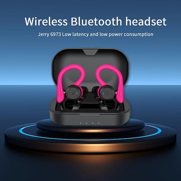 Brusreducerande Bluetooth-headset Trådlöst In-ear Högpresterande Sport Bluetooth-headset Mini Headset（Röd）