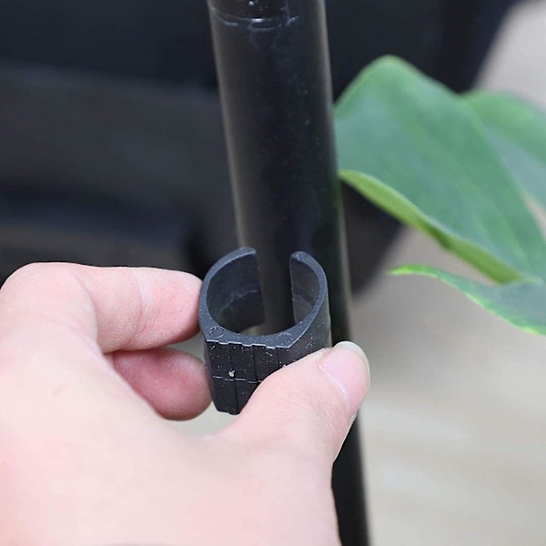 50 stk U-formet plaststolglider U-formet plaststolbenhette, fotåpningsdempende gulvtrekk (25 mm)