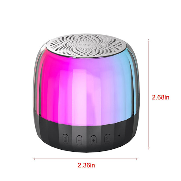 Trådlös Bluetooth-högtalare Plug-in-kort Mini Subwoofer Bärbar utomhushögtalare（Svart）