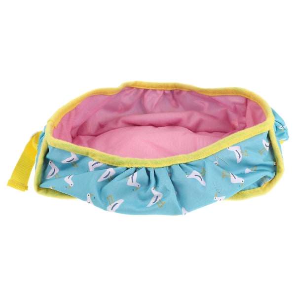 Babydukkebærer foran med skulderstropper Passer for 10" til 14" dukker (50X14cm, rosa)