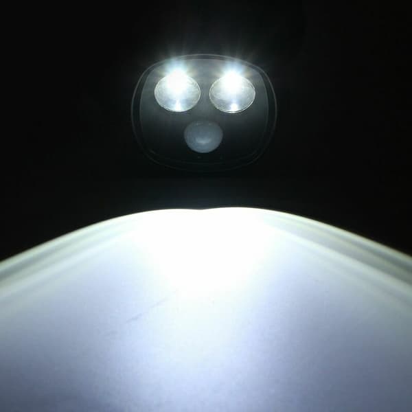 Rörelsesensor 2 LED solcells säkerhetslampa LAVENTE