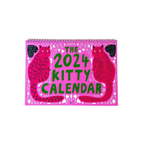2024 K-itty Kalender Månadskalender Väggkalender