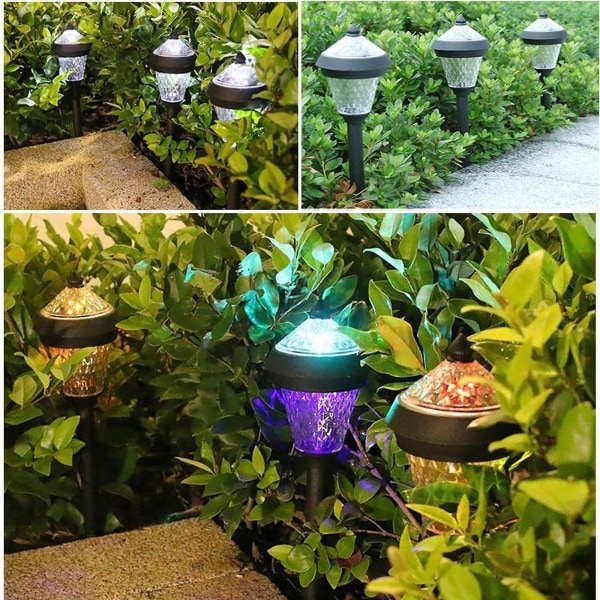 Solcellslampor, Villa Layout, Golvlampa, Utomhusträdgård, Gårdslampor, Dekoration, Utomhus Plug-in Lamp Lamps & Belysning（A）