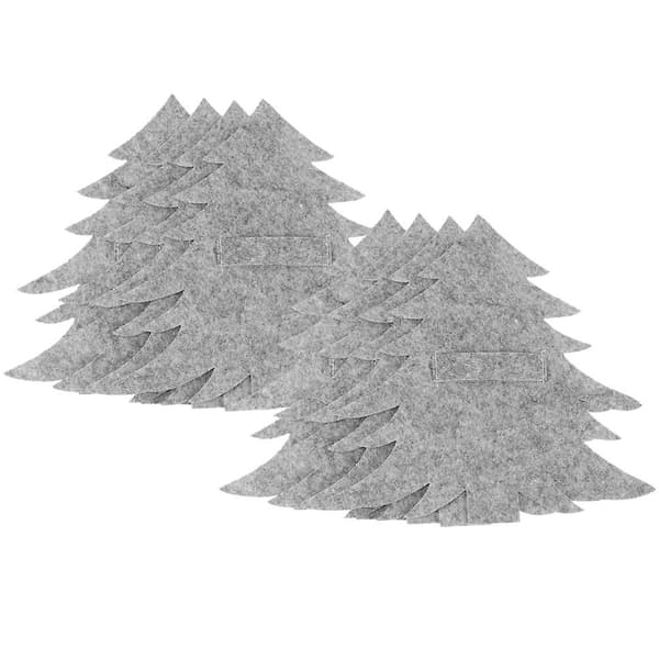 8-pack julgransdesign bestickpåse julbestickpåse julgransdekoration (20.00X20.00X0.20CM, grå)