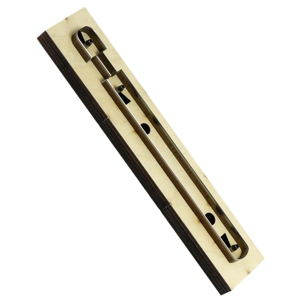 Tee tee-se-itse avaimenperä puinen malli nahkaleikkauspuinen puinen malli (25x4,5 cm, B)