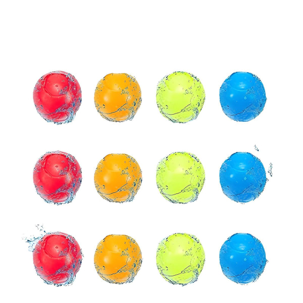 Vandbolde Latexfri blød silikone vandsprøjtbold med bærbar nettaske Hurtigfyldt vandbombe til børn Teenagere Sommer udendørs leg poolfest Tilbage