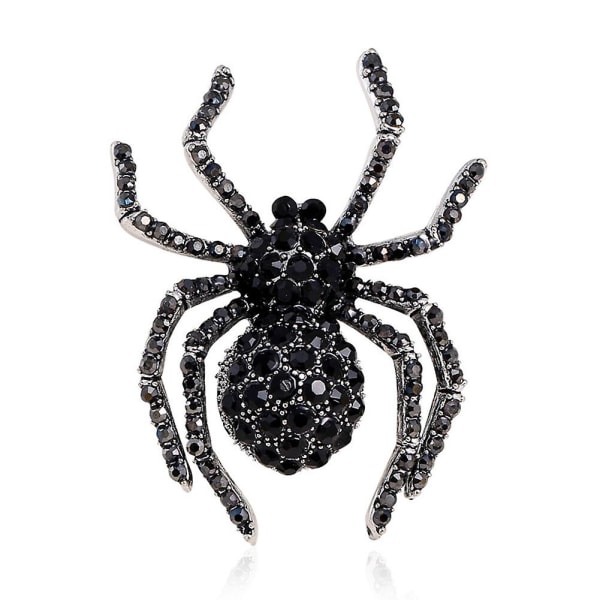 2023 Ny opgraderet vintage Spider Rhinestone Broche Pin til Halloween bryllupsfest gave