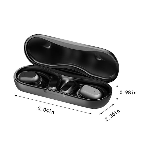 5.3 Öronkrok Konduktion Bluetooth-headset är och kan användas för att prata, lämplig för kontor/sport（Svart）