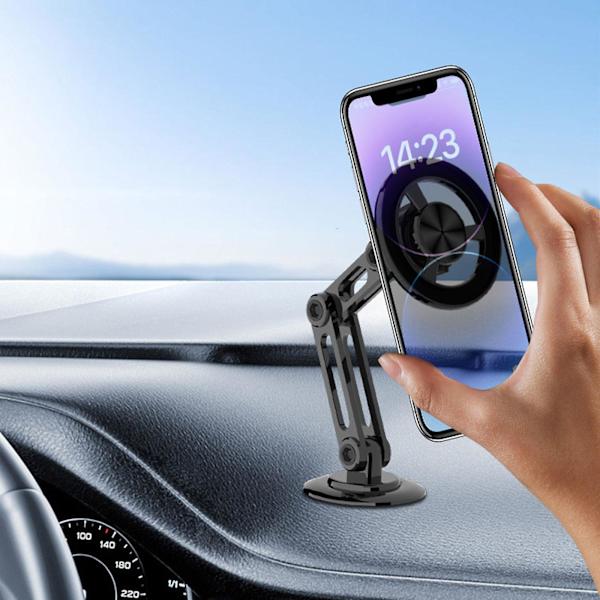 2023Ny Universal 360 Magnetisk Bilholder Auto Retractable Telefonklemme, Håndfri Bilmontering Mobiltelefonholder