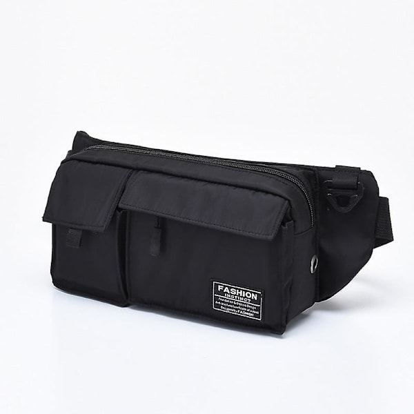 Urban multifunktionell utomhus sport fritid nylon bröstväska (grå)
