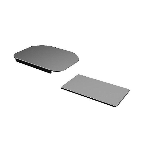 Monitorfeste forsterkningsplate stålbrakettplate for tynn, glass og andre skjøre bordplater, fi（svart）