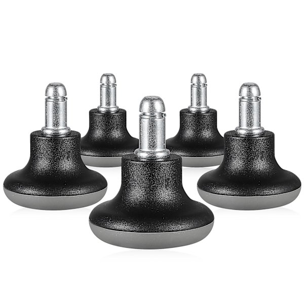Stobok 5 stk premium kontorstolhjul universal standardstørrelse PU hjulutskiftningsdeler (6.00X5.40X5.40CM, som vist på bildet)