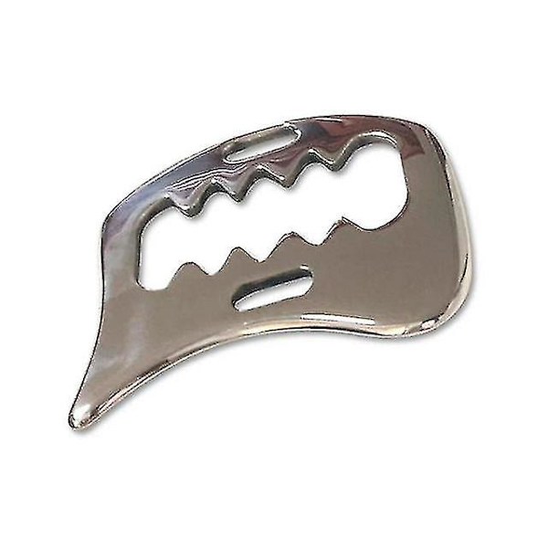 Gua Sha-verktøy i stål - manuell skrapeterapi for massasje og hudpleie - verktøy for myofascial frigjøring og mobilisering - Phy I3q4