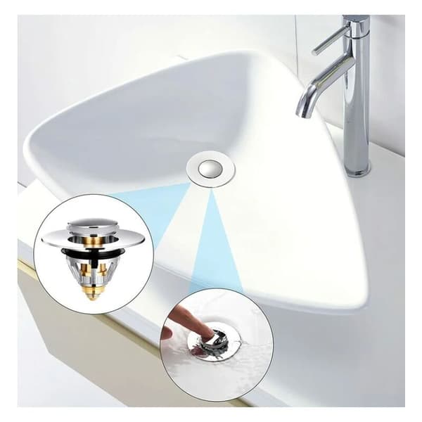 Badpropp Vaskavloppssil Universal Handfatspropp (Guld Koppar Universal Studs)