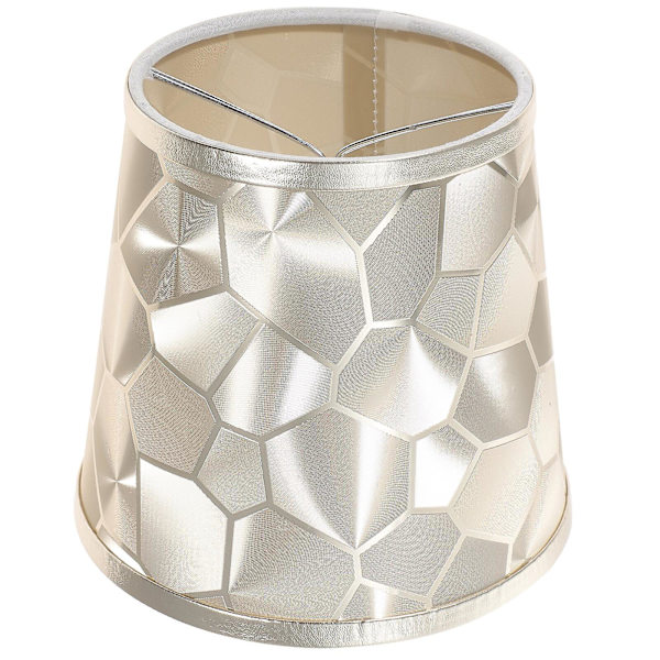 Lampekappe enkel lampekappe bordlampekappe sengelampekappe lampetilbehør (15X15X14CM, guld)