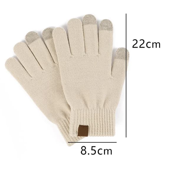 Damvantar Touchscreen Stretch Thermo Magic Handskar Varm Stickad Fodrad