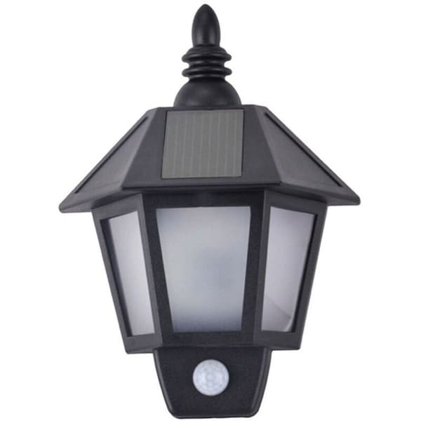 Solcells vägglampa med rörelsesensor
