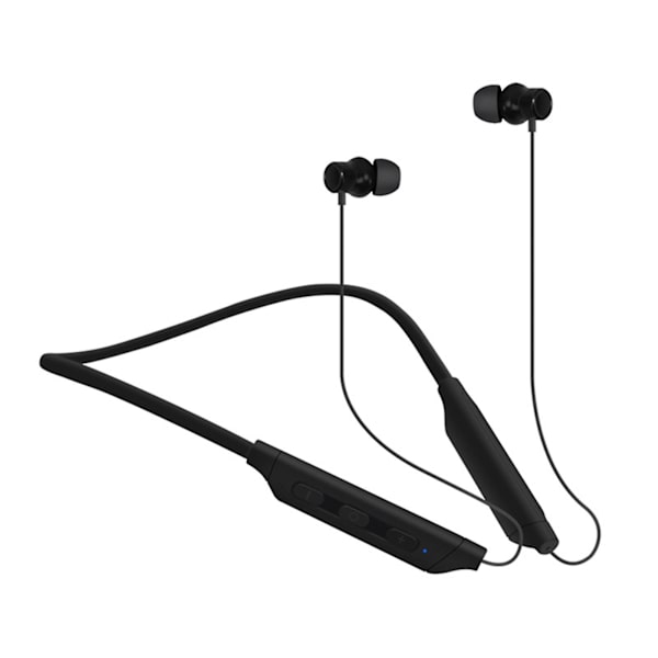 Sann stereo, tung bas nackmonterade Bluetooth-hörlurar, ultralång batteritid, snygg bärbarhet, inte lätt att tappa bort under träning.（Svart）