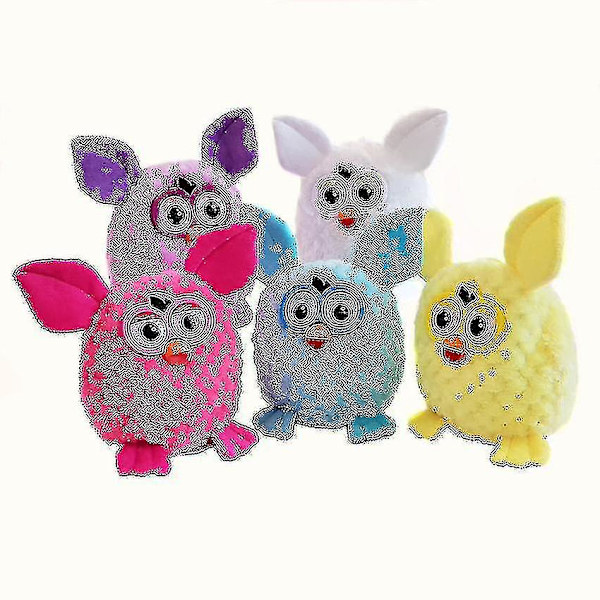 Söta elektriska pratande Furby Elf plyschleksak elektronisk husdjur uggla leksak 15cm 1st hög kvalitet[hs]