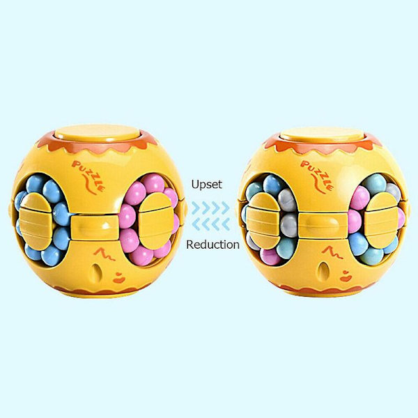 FlkwoH Fingertip Cube Rotating Magic Bean Stress Relief Educational Puzzle Toy