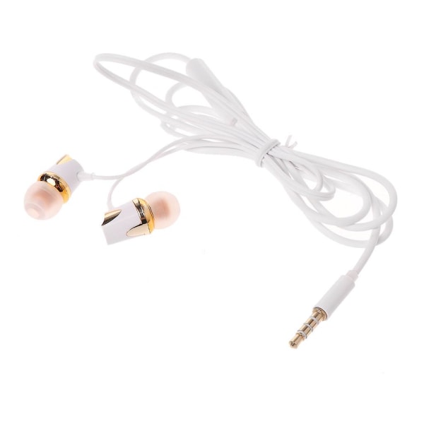3,5 mm jack in-ear stereohörlurar med mikrofon för Huawei mobiltelefon  (vit) 443a | Fyndiq