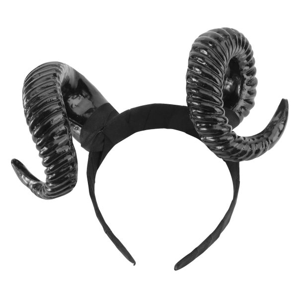 Hornhodebånd Gevirhode Overdrevet hornhodebånd Halloween pannebånd (hann, svart)