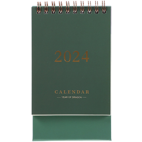 Skrivbordsunderlägg månadskalender, kontorskalender, hembyråkalender, hemaccessoarer (20,00X9,50X7,00CM, grön)