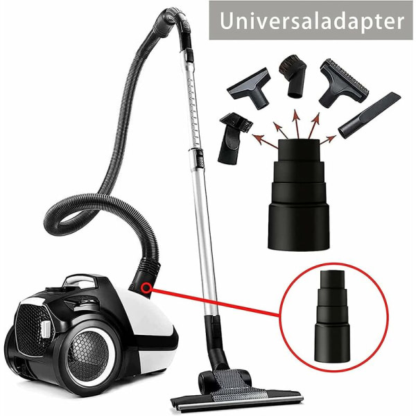 6-pack dammsugaradapter slangadapter dammsugarverktyg 25mm/30mm/34mm/42mm