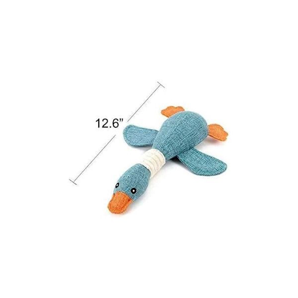 Valp leksak spel rekvisita interaktiv plysch hund gåsformad leksak mjuk blå present överraskningsversion 32cm
