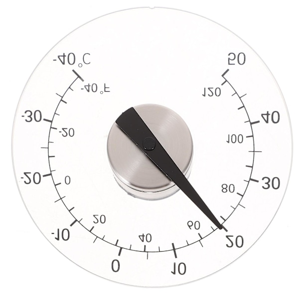 Självhäftande fönstertermometer Temperatur inomhus/utomhus Vattentät urtavla Rund 4,3 tum diameter (som bilden visar)