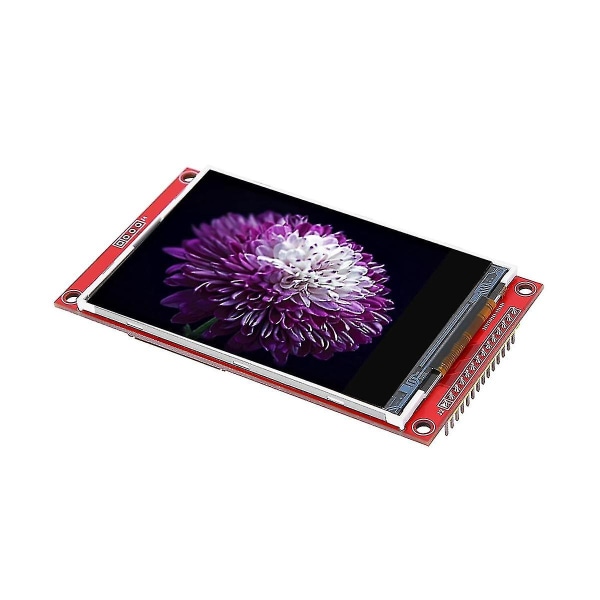 Modul LCD-skjermmodul Tft 3,5 tommer Spi Serial 480x320 Hd elektronisk skjermdrivertilbehør (f（RedBlack）