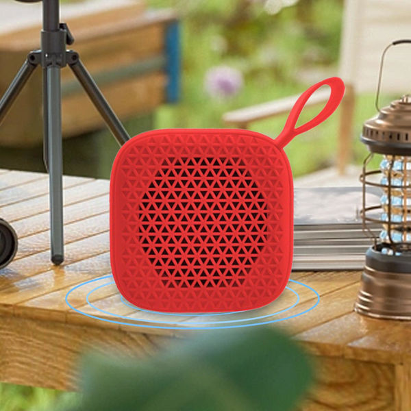 Bärbar högtalare Bluetooth-högtalare Trådlös högtalare Bluetooth 5.0 Minihögtalare 20240597（Röd）